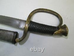 Us CIVIL War Artillery Sword With Scabbard Ames Makers