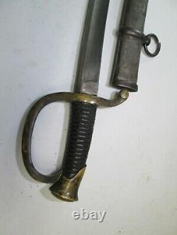 Us CIVIL War Artillery Sword With Scabbard Ames Makers