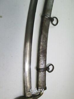 Us CIVIL War Artillery Sword With Scabbard Ames Makers