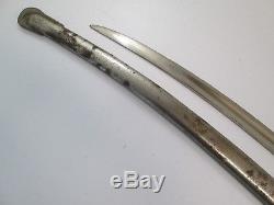 Us CIVIL War Artillery Sword With Scabbard Blade Marked Ames Tu15