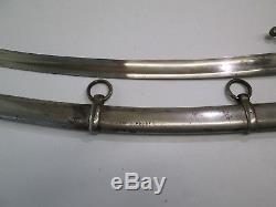 Us CIVIL War Artillery Sword With Scabbard Blade Marked Ames Tu15