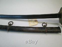 Us CIVIL War Cavalry Sword Wit Scabbard German Import Henry Boker Makers