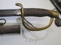 Us CIVIL War Cavalry Sword With Scabbard Dated 1864 Ames Makers Mark Clean