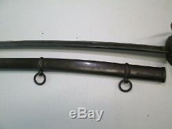 Us CIVIL War Cavalry Sword With Scabbard Dated 1865 Ames Makers #c20