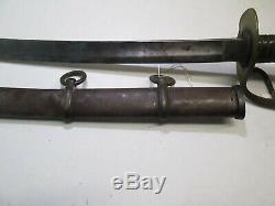 Us CIVIL War Cavalry Sword With Scabbard Dated 1865 Roby Makers