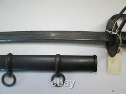 Us CIVIL War Cavalry Sword With Scabbard Dayted 1865 Emerson & Silver Maker