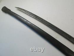 Us CIVIL War Cavalry Sword With Scabbard Dayted 1865 Emerson & Silver Maker