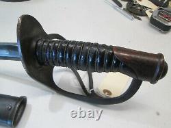 Us CIVIL War Cavalry Sword With Scabbard Dayted 1865 Emerson & Silver Maker