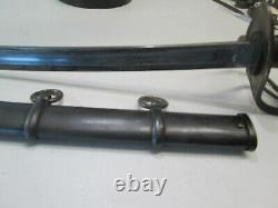 Us CIVIL War Cavalry Sword With Scabbard Dayted 1865 Emerson & Silver Maker