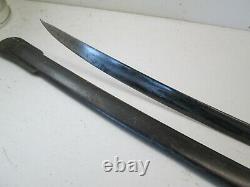 Us CIVIL War Cavalry Sword With Scabbard Dayted 1865 Emerson & Silver Maker