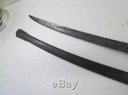 Us CIVIL War Cavalry Sword With Scabbard Maker Mark Ames Dated 1860 #t99