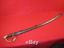 Us CIVIL War Cavalry Sword With Scabbard Maker Mark Roby Dated 1864 Nice