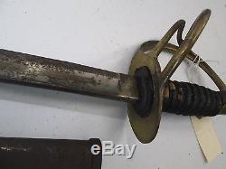 Us CIVIL War Cavalry Sword With Scabbard No Blade Marks Ames #t82