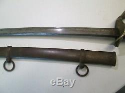 Us CIVIL War Cavalry Wristbreaker Sword W Scabbard German Import C&j Makers #q39