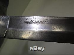 Us CIVIL War Date 1864 Officers Sword With Scabbard Named Spainish Import Mark