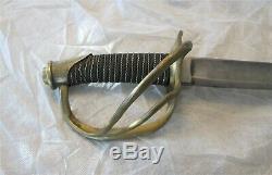 Us CIVIL War Enlisted Cavalry Sword Sabre M 1840 P. S. Justice