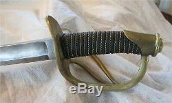 Us CIVIL War Enlisted Cavalry Sword Sabre M 1840 P. S. Justice