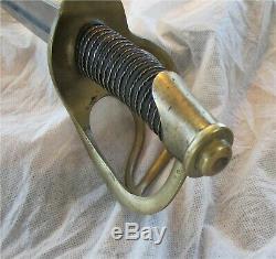 Us CIVIL War Enlisted Cavalry Sword Sabre M 1840 P. S. Justice