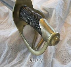 Us CIVIL War Heavy Cavalry Sword Sabre M 1840 P. S. Justice