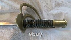 Us CIVIL War Heavy Cavalry Sword Sabre M 1840 P. S. Justice