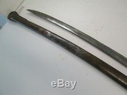 Us CIVIL War Heavy Cavalry Sword Wi Scabbard Dated 1848 Np Cabotville Ames Maker