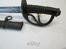 Us CIVIL War Heavy Cavalry Sword With Scabbard C&j Makers Mark #c54