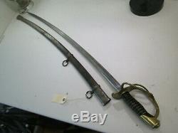 Us CIVIL War Model 1860 Cavalry Sword Wi Scabbard Dated 1864 Ames Makers #p115