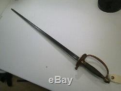 Us CIVIL War Nco Officers Sword With No Scabbard #57 Marked Us Ames #q44