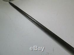 Us CIVIL War Nco Officers Sword With No Scabbard #57 Marked Us Ames #q44