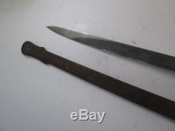 Us CIVIL War Officers Sword With Scabbard German Import Makers Mark Etched Blade