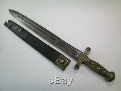 Us CIVIL War Short Artillery Sword With Scabbard Dated 1839 Ames Makers