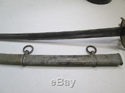 Us Cavalry Import Wristbreaker CIVIL War Sword Scabbard F. H. Makers Mark #t166