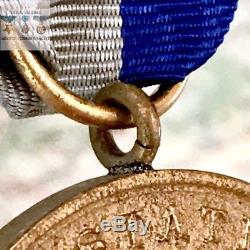 Us Navy CIVIL War Campaign Medal Slot Brooch Wwii U. S. Mint Contract Original