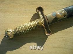 Usn 1870 Navy Short Boarding Sword Ggs Initals With Scabbard Us Post CIVIL War