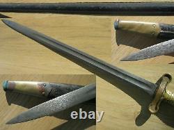 Usn 1870 Navy Short Boarding Sword Ggs Initals With Scabbard Us Post CIVIL War