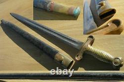 Usn 1870 Navy Short Boarding Sword Ggs Initals With Scabbard Us Post CIVIL War