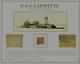 VERY RARE U. S. S Lafayette Summer Cover Flag Swatch Display JG Autographs COA