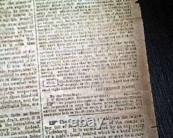 VERY Rare CONFEDERATE Memphis Civil War 1863 Newspaper with Publisher on the Run