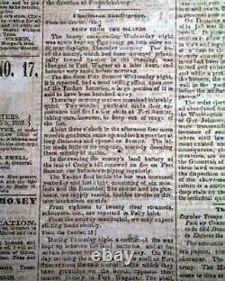 VERY Rare CONFEDERATE Memphis Civil War 1863 Newspaper with Publisher on the Run