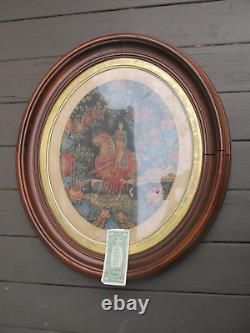 VERY Rare Fancy H-U-G-E, Classic Antique Antebellum Walnut Frame, c1840-50, GIFT