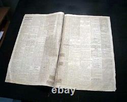 Very Rare CONFEDERATE Houston TX Texas with Civil War ENDING Close 1865 Newspaper