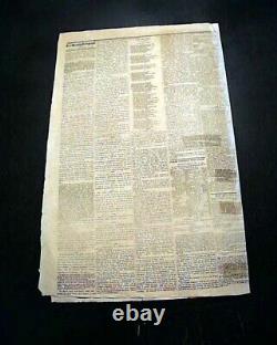 Very Rare CONFEDERATE Houston TX Texas with Civil War ENDING Close 1865 Newspaper