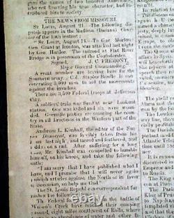 Very Rare CONFEDERATE New Bern NC North Carolina 1861 Civil War Old Newspaper