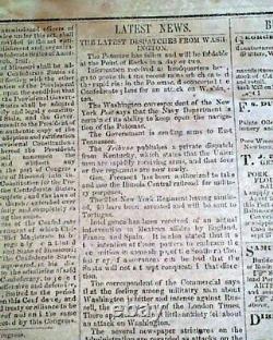 Very Rare CONFEDERATE New Bern NC North Carolina 1861 Civil War Old Newspaper