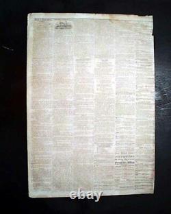 Very Rare CONFEDERATE New Bern NC North Carolina 1861 Civil War Old Newspaper