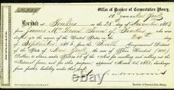 Very Rare Civil War COMMUTATION MONEY Document New York 1863 Special