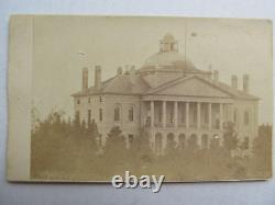 Very Rare Civil War Carte de Visite Photo, MAINE STATE HOUSE, Augusta, Political