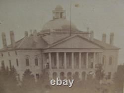 Very Rare Civil War Carte de Visite Photo, MAINE STATE HOUSE, Augusta, Political