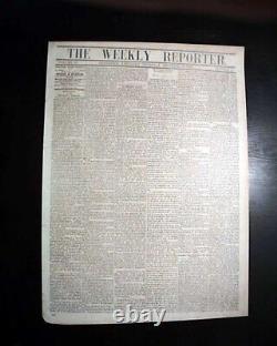 Very Rare HENDERSON KY Kentucky Unbiased Civil War Leanings Grant 1862 Newspaper