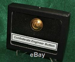 Very Rare Original Civil War Confederate Script E Engineer Button